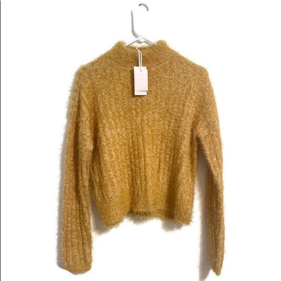 Fuzzy Mockneck Sweater | Candies | medium NEW - Picture 2 of 12